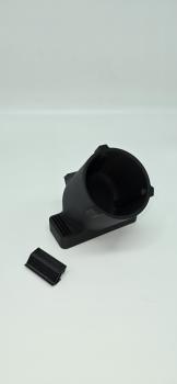 Preview: Becherhalter passend für Audi Q6 e-tron Typ GF ab 2024 Getränkehalter Cupholder Einsatz Schwarz