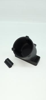 Preview: Becherhalter passend für Audi Q6 e-tron Typ GF ab 2024 Getränkehalter Cupholder Einsatz Schwarz