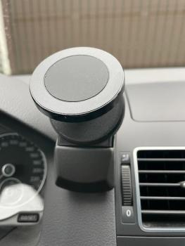 Preview: RS-Mount, fahrzeugspezifischer Handyhalter passend für original VW Telefonhalter UHV (an VW Modellen wie Passat, Golf, Touran, Polo, Tiguan, T5 (2003-2014)), Made in Germany