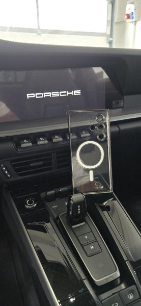 RS-Mount, fahrzeugspezifischer Handyhalter passend für Porsche 911 Typ 992 ab Baujahr 2019, Made in Germany