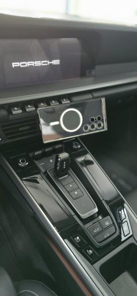 RS-Mount, fahrzeugspezifischer Handyhalter passend für Porsche 911 Typ 992 ab Baujahr 2019, Made in Germany